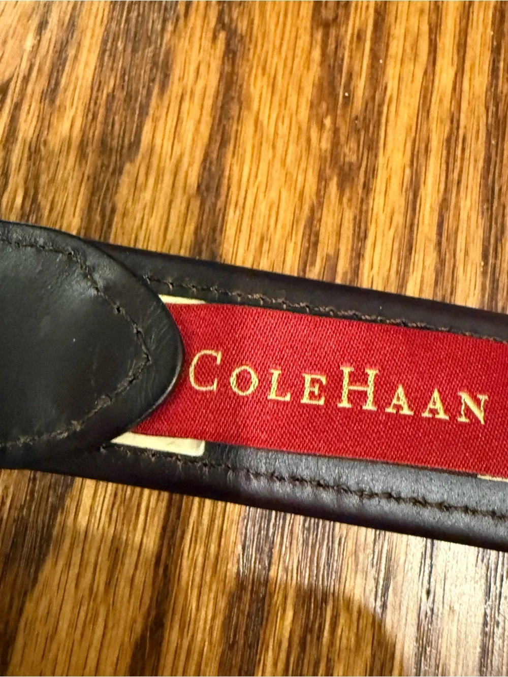 Cole Haan Men's Dark Brown Leather Belt